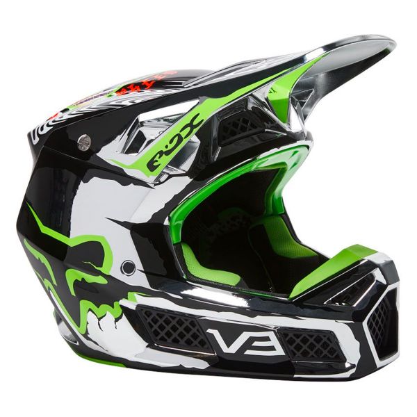 Casco moto FOX V3 RS Ryke Al Mejor | iCasque.es