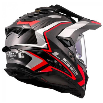 LS2 Explorer Hexa Black Red Grey MX701