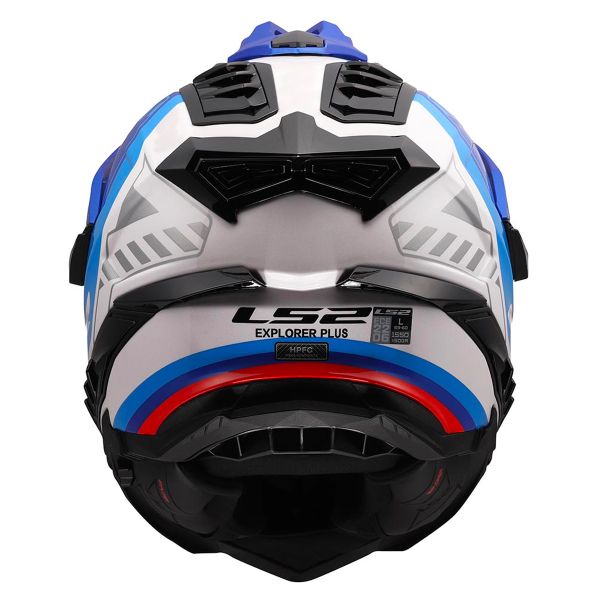 LS2 Explorer Hexa White Blue Red MX701