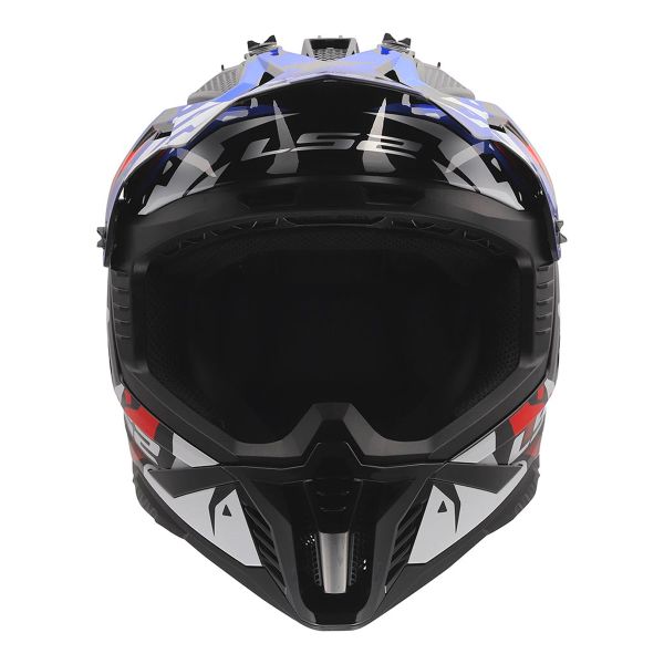 LS2 Fast II Grotesk White Blue Red MX708