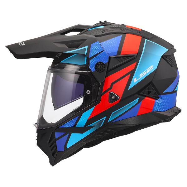 LS2 Pioneer II Block Black Red Blue MX702