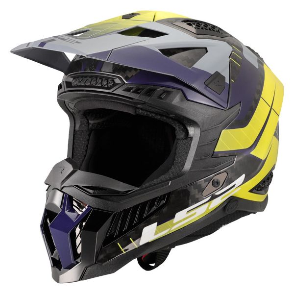 Cross LS2 X-Force Galuo Gris H-Vis Amarillo MX703 Cross LS2 X-Force Galuo Gris H-Vis Amarillo MX703