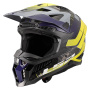 Casque Cross LS2 X-Force Galuo Gris H-Vis Amarillo MX703