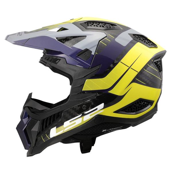 LS2 X-Force Galuo Gris H-Vis Amarillo MX703