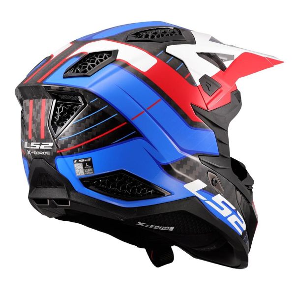 LS2 X-Force Galuo Blanco Rojo Azul MX703