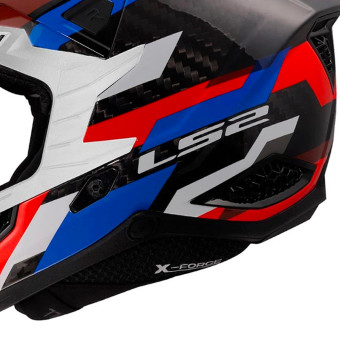 LS2 X- Force Phantom White Blue Red MX703