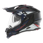 Casque Cross NOX N312 Track Blue Shiny Red