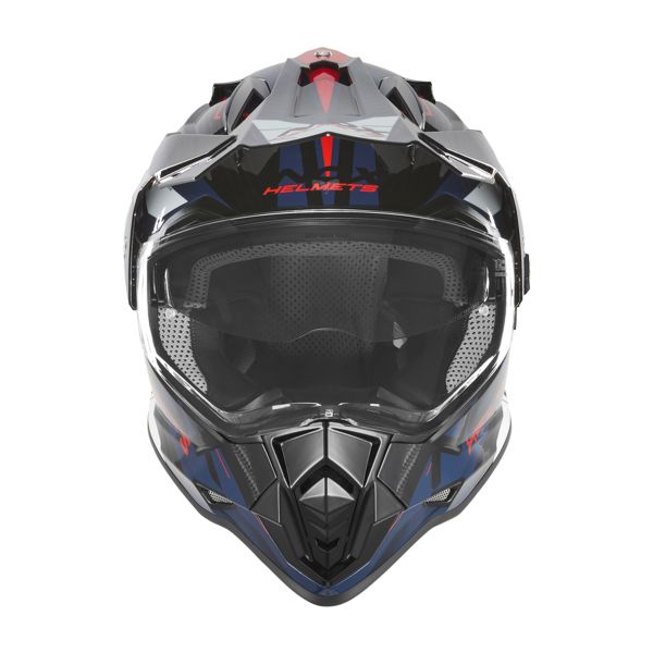 NOX N312 Track Blue Shiny Red