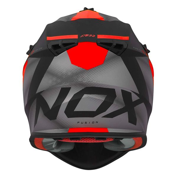 NOX N633 Fusion Matt Black Red