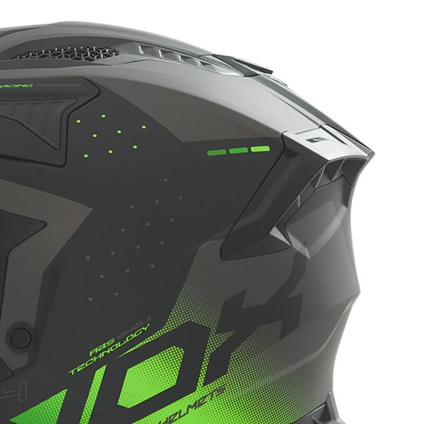 NOX N634 Negro mate degradado Verde