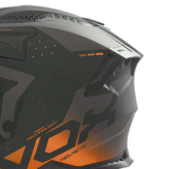 NOX N634 Gradiant Mate Negro Naranja