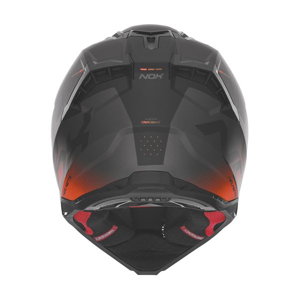 NOX N634 Negro mate degradado Rojo