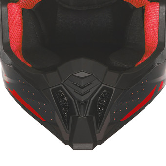 NOX N634 Negro mate degradado Rojo