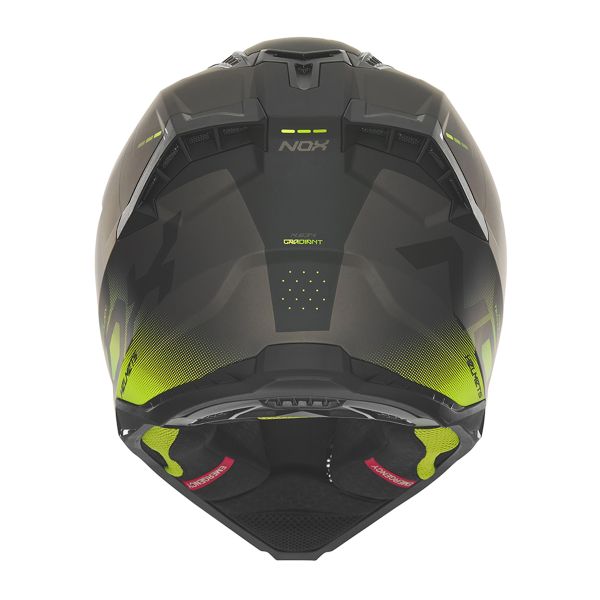 NOX N634 Negro amarillo mate degradado