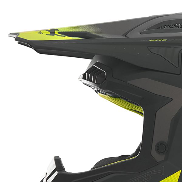 NOX N634 Negro amarillo mate degradado