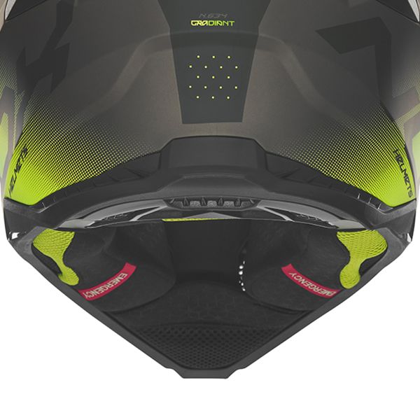 NOX N634 Negro amarillo mate degradado