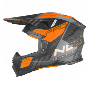 Casque Cross NOX N634 Storm Mat Black Orange