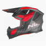 Casque Cross NOX N634 Storm Mat Black Red