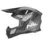 Casque Cross NOX N634 Storm Mat Black Silver
