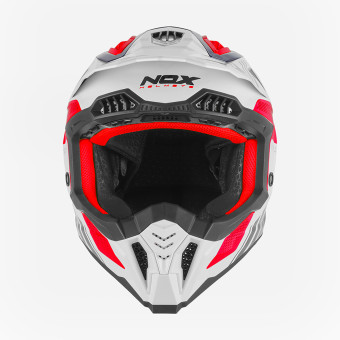 NOX N634 Storm White Blue Red