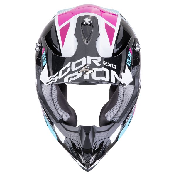 Scorpion VX-16 Evo Air Analog Negro Metal Azul Rosa