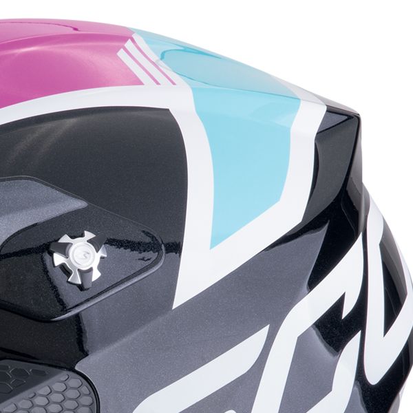 Scorpion VX-16 Evo Air Analog Negro Metal Azul Rosa