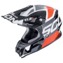 Casque Cross Scorpion VX-16 Evo Air Analog Negro Rojo