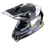 Casque Cross Scorpion VX-16 Evo Air Rod Negro Amarillo Fluo