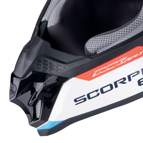 Scorpion VX-16 Evo Air Rod Blanco Rojo Azul