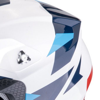 Scorpion VX-16 Evo Air Rod Blanco Rojo Azul