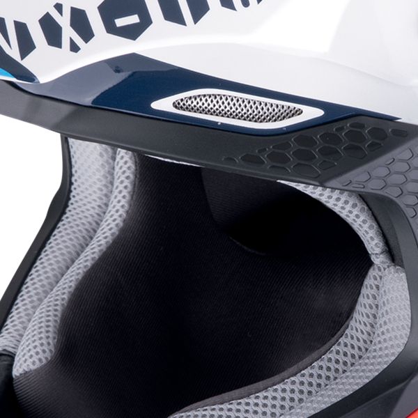 Scorpion VX-16 Evo Air Rod Blanco Rojo Azul