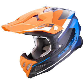 Casque Cross Scorpion VX-22 Air Beta Blue Mat Orange Casque Cross Scorpion VX-22 Air Beta Blue Mat Orange