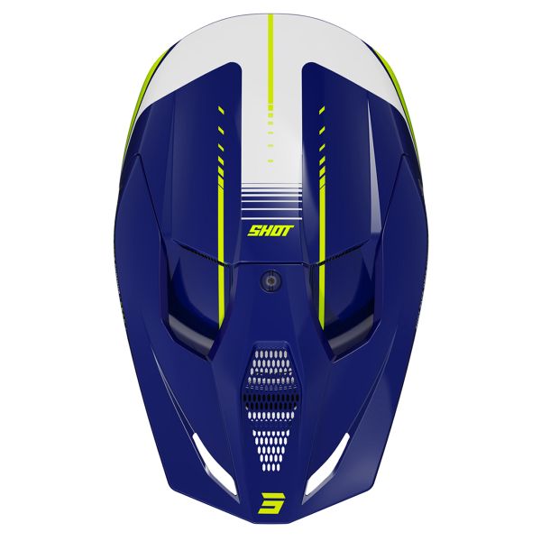 SHOT Furious Peak Blue Neon Yellow Glossy