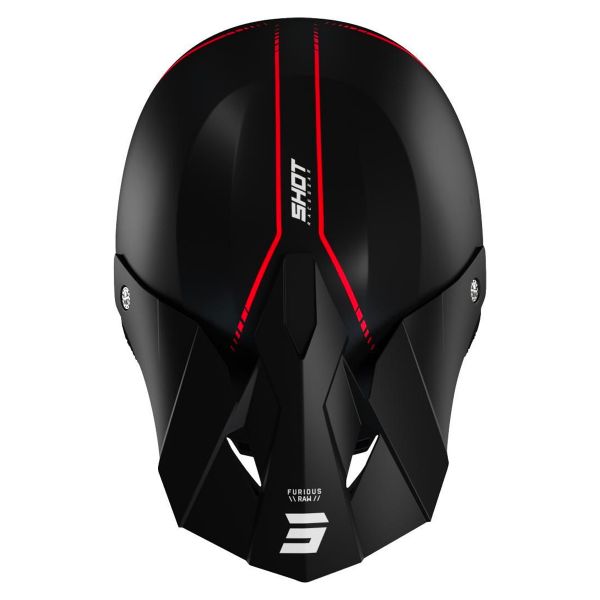 SHOT Furious Raw 3.0 Black Red Matt + Assault Red