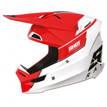 Casque Moto Cross SHOT RACE GEAR - Norme ECE 2206, Poids 1300 G - Coque SRS, Intérieur Démontable - Couleur Neon Yellow Glossy - Taille Unique Avec Ajustement Morpho-conformant