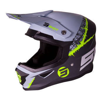 SHOT Furious Storm Dark Grey Neon Yellow Matt + Assault Neon Yellow