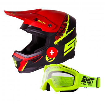 Cross SHOT Furious Storm Lime Red Matt + Assault Neon Yellow
