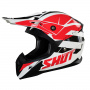 Casque Cross SHOT Pulse Revenge White Red Black