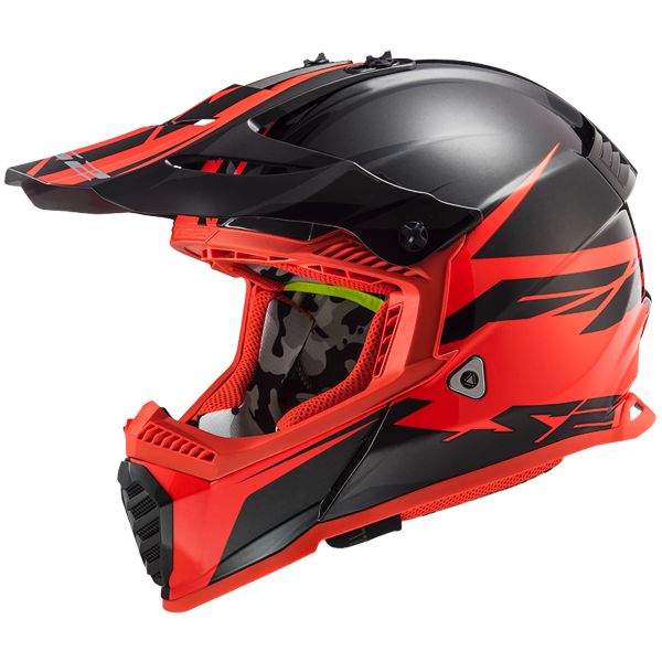 Cross LS2 Fast Evo Roar Matt Black Red MX437 Cross LS2 Fast Evo Roar Matt Black Red MX437