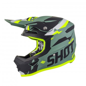 Casque Cross SHOT Furious Score Kaki Neon Amarillo Mate Casque Cross SHOT Furious Score Kaki Neon Amarillo Mate