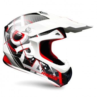 Casque Cross Torx Marvin 3 Eyes Neon Blanco Gris Casque Cross Torx Marvin 3 Eyes Neon Blanco Gris