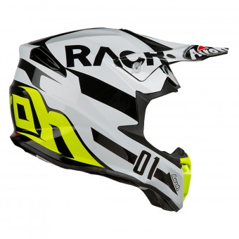 Airoh Twist Racr Negro Blanco Amarillo