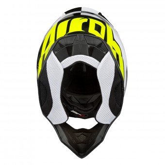 Airoh Twist Racr Negro Blanco Amarillo