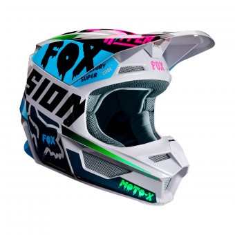 Casque Cross FOX V1 Czar Gris Claro Casque Cross FOX V1 Czar Gris Claro