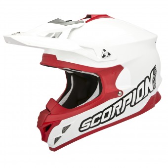 Casque Cross Scorpion VX-15 Evo Air Blanco Rojo Casque Cross Scorpion VX-15 Evo Air Blanco Rojo