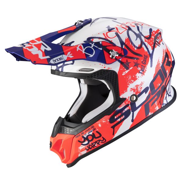Cross Scorpion VX-16 Air Oratio Matt White Blue Red