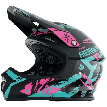 Casque Cross Freegun XP-4 Trooper Mint Neon Pink Casque Cross Freegun XP-4 Trooper Mint Neon Pink