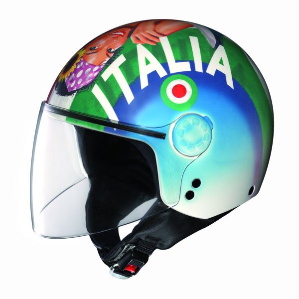 casco moto Grex DJ1 Visor Artwork Italia 72