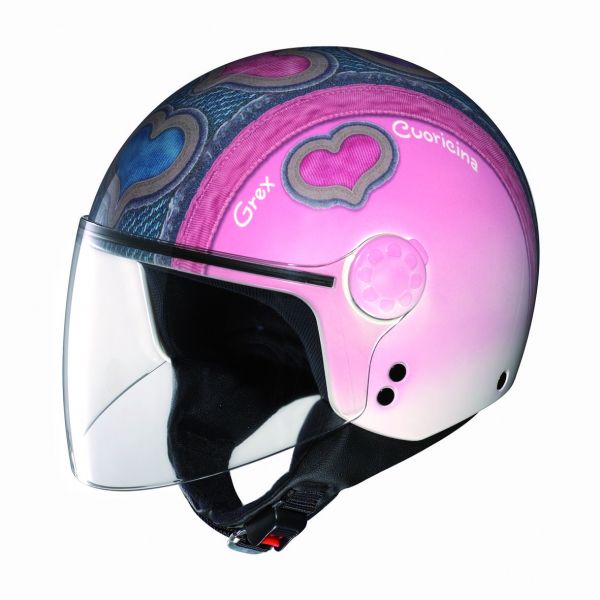 casco moto Grex DJ1 Visor Artwork Angel Heart 73