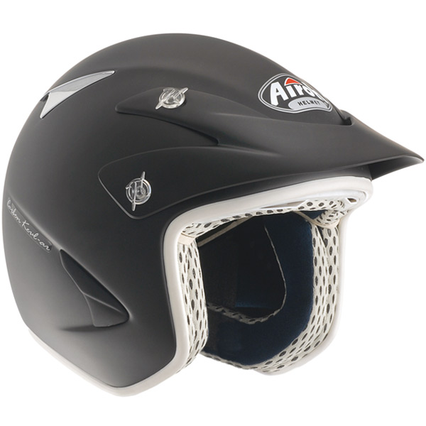 casco moto Airoh Rock carbon kevlar Negro Mate RKNO